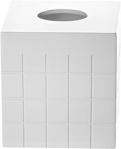 Creative Scents White Small Bathroom Trash Can - Small Waste Basket for Bathroom - Space Friendly Wastebasket Bin for Bathroom, Powder Room, Bedroom Or Living Room (Polar Collection) in Saudi Arabia