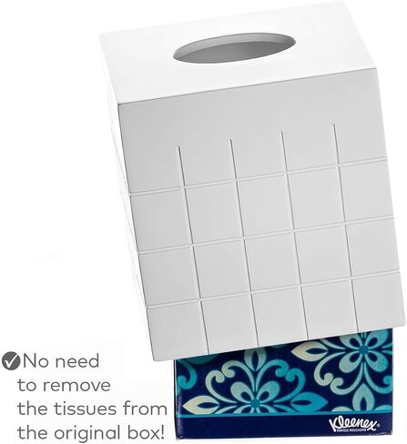 Creative Scents White Small Bathroom Trash Can - Small Waste Basket for Bathroom - Space Friendly Wastebasket Bin for Bathroom, Powder Room, Bedroom Or Living Room (Polar Collection) in Saudi Arabia