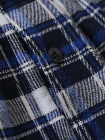 Latuza Men's 34''/36'' Inseam Tall Flannel Pajama Pants Cotton Plaid Lounge Pants in Saudi Arabia