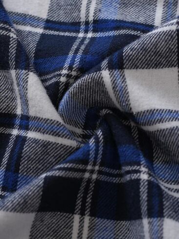 Latuza Men's 34''/36'' Inseam Tall Flannel Pajama Pants Cotton Plaid Lounge Pants in Saudi Arabia
