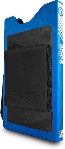 محفظة Grip6 للرجال والنساء: محفظة أنيقة ، متينة ، ضئيلة للغاية مع تقنية حجب RFID ، مصنوعة في الولايات المتحدة الأمريكية ، جسم الألومنيوم in Kuwait