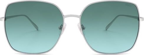 SOJOS Trendy Eversive Square Metal Frame نظارات شمسية للنساء رجال Retro Big Flat Protect UV Protections SJ1146 in Kuwait