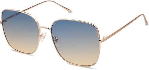 SOJOS Trendy Eversive Square Metal Frame نظارات شمسية للنساء رجال Retro Big Flat Protect UV Protections SJ1146 in Kuwait