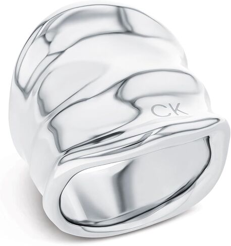 مجموعة Calvin Klein Elemental Rings للنساء ، الفولاذ المقاوم للصدأ ، ملحق المجوهرات ، حلقات لها ، مصمم الملابس in Saudi Arabia