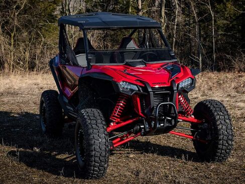 SuperAtv Clear Half Half Hindshield لعام 2019+ Honda Talon 1000x / 1000r / 2020+ Honda Talon 1000x-4 | 1/4 "البولي كربونات بناء 250x أقوى من الزجاج in Saudi Arabia
