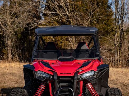 SuperAtv Clear Half Half Hindshield لعام 2019+ Honda Talon 1000x / 1000r / 2020+ Honda Talon 1000x-4 | 1/4 "البولي كربونات بناء 250x أقوى من الزجاج in Saudi Arabia
