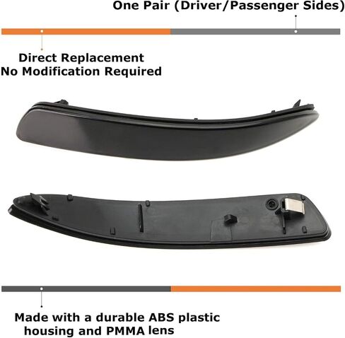 iJDMTOY Smoked Lens Rear Bumper Reflector Replacements Compatible With 2007-2010 BMW E70 X5, OE-Spec LH RH Assembly in Saudi Arabia