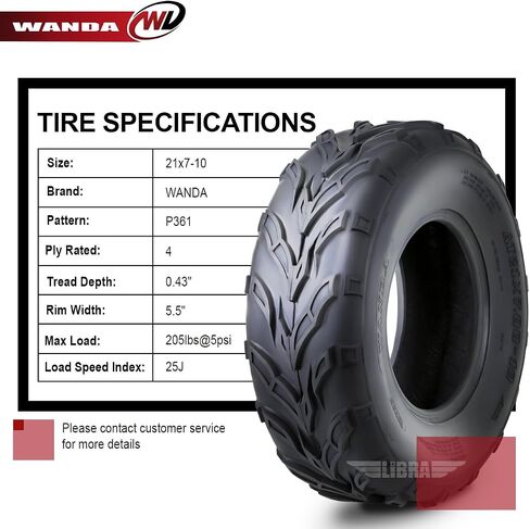 Wanda One Go Kart Sport ATV Tire 16x6-8 16x6x8 4PR P361 10188 in Saudi Arabia
