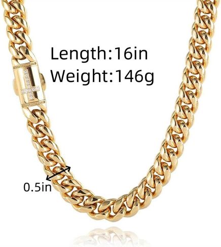 Solid 18K gold necklace men's cross Cuban chain necklace moissanite fashion accessories Father's Day/Christmas/birthday gift in Saudi Arabia