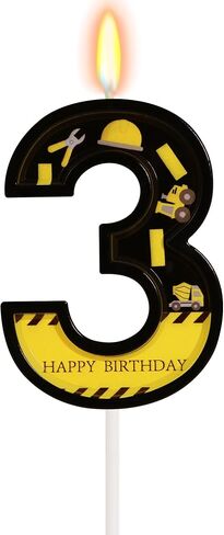 Car Birthday Candle for Cake - Two Fast Themed Number 2 Candle Birthday Boy, Race Car Wheels Party Decorations in Kuwait