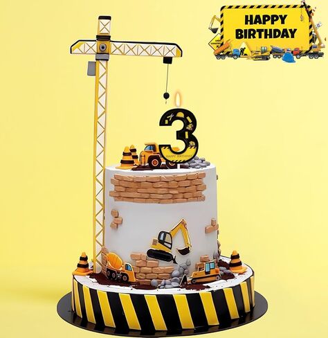 Car Birthday Candle for Cake - Two Fast Themed Number 2 Candle Birthday Boy, Race Car Wheels Party Decorations in Kuwait