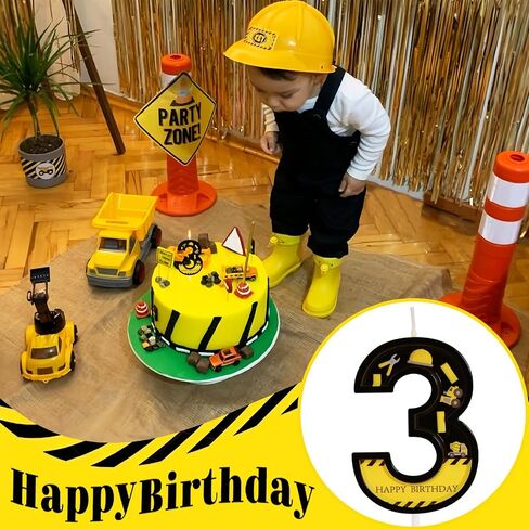Car Birthday Candle for Cake - Two Fast Themed Number 2 Candle Birthday Boy, Race Car Wheels Party Decorations in Kuwait