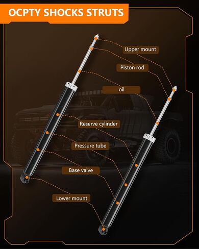 (RWD 2X) دعامات الصدمات ، تمتص الصدمات الخلفية OCPTY 2005-2010 لكرايسلر 3002009-10 ل Dodge for Challenger ، 06-10 ل Dodge for Charger ، 05-08 لـ Dodge for Magnum 5797 Gas Struts Scruts Strucks in Saudi Arabia