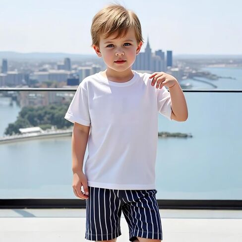 الأسرة يشعرون الأولاد قصيرة الأكمام الصيفية طاقم الطاقم القمصان in Kuwait