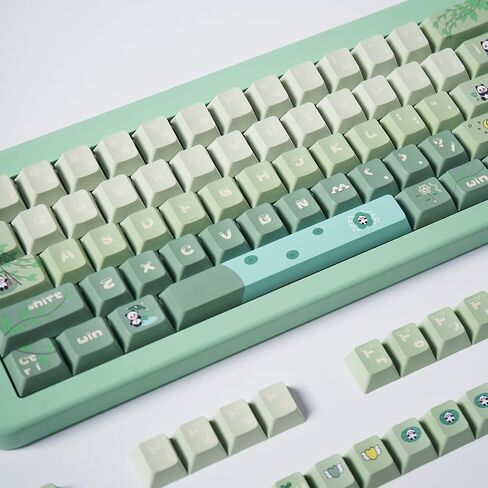 PBT Pink Pig Keycaps Set MOA Profile لطيف أغطية المفاتيح المخصصة صبغ التسامي لوحة المفاتيح أغطية المفاتيح لمفاتيح Cherry Gateron MX لوحات المفاتيح الميكانيكية in Saudi Arabia