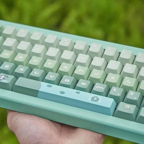 PBT Pink Pig Keycaps Set MOA Profile لطيف أغطية المفاتيح المخصصة صبغ التسامي لوحة المفاتيح أغطية المفاتيح لمفاتيح Cherry Gateron MX لوحات المفاتيح الميكانيكية in Saudi Arabia
