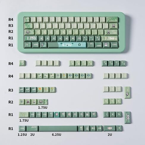 PBT Pink Pig Keycaps Set MOA Profile لطيف أغطية المفاتيح المخصصة صبغ التسامي لوحة المفاتيح أغطية المفاتيح لمفاتيح Cherry Gateron MX لوحات المفاتيح الميكانيكية in Saudi Arabia