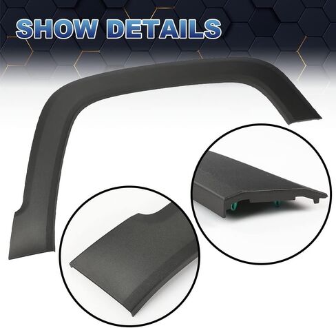 PIT66 1Pcs Fender Flare Compatible With 2015-2021 Jeep Renegade Front Right Fender Trim Molding Moulding Textured Black 5XB67LXHAA, CH1790104 in Saudi Arabia