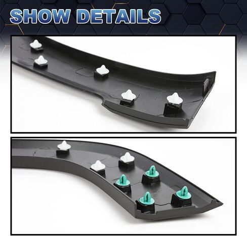 PIT66 1Pcs Fender Flare Compatible With 2015-2021 Jeep Renegade Front Right Fender Trim Molding Moulding Textured Black 5XB67LXHAA, CH1790104 in Saudi Arabia