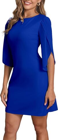 Dress for Women Straight Pencil Dresses Flowy Cocktail Party Skirt Fit for Wedding Guest Vacation and Office Work Outfit in Saudi Arabia