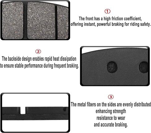 ZICOO Front and Rear Brake Pads for Can Am Maverick R 2024 2025, Maverick R MAX 2025 in Saudi Arabia