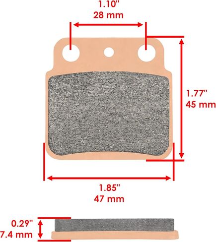 Caltric Front Rear Brake Pads Compatible with Suzuki Ltr450 Lt-R450 Ltr 450 Quadracer 2008 2009 2010 in Saudi Arabia