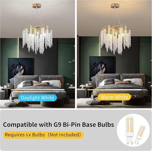 Modern Crystal Tree Branch Chandelier, D23.7'' Black Round Raindrop Indoor Hanging Branch Chandelier Fixture for Dining Room Living Room Bedroom 9 Lights in Saudi Arabia