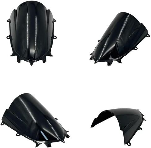 لـ YZF-R7 YZF R7 2025 2024 2023 2022-2017 ، تعديل الزجاج الأمامي المنافس الزجاجي الزجاجي المتزايد من الزجاج الأمامي المنحرف الزجاجي الأسود (الرمادي) in Kuwait