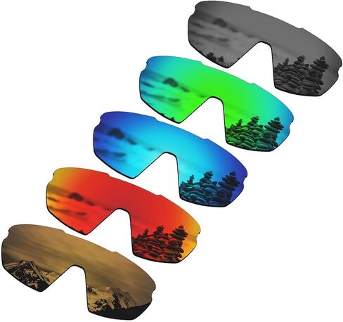 SmartVLT Set of 5 Men's Replacement Lenses for Oakley Sphaera OO9403 Sunglass Combo Pack S02 in Saudi Arabia