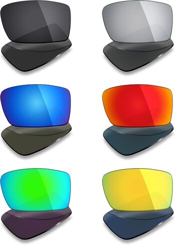 Mryok 6 أزواج العدسات الاستبدال المستقطبة للتجسس البصري للجماس العام - Gold Stealth - Black/Fire Red/Ice Blue/Silver/Emerald Green/24K Gold in Saudi Arabia