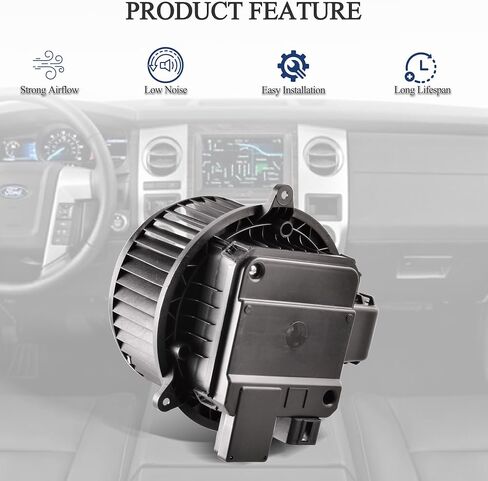 AC Blower Motor with Fan Compatible with 2015-2023 Ford F-150, F-250/350/450/550/600 Super Duty, 2018-2024 Ford Expedition/Lincoln Navigator, HVAC Blower Motor Replacement 700329, FL3Z19805E in Saudi Arabia