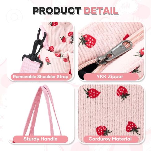 Corduroy Tote Bag for Women, Crossbody Bags, Mutil Pockets Handbag Tote Bag for Travel, Work in Saudi Arabia