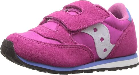 Saucony Baby Jazz Hook & Loop Sneaker, Navy/Silver/Pink, 12 US Unisex Little Kid in Saudi Arabia