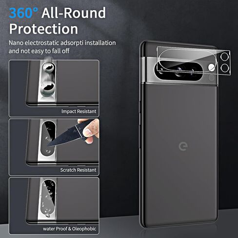 2+2 Pack Privacy Screen Protector for Google Pixel 9 Pro XL, Privacy Tempered Glass Screen Protector and Camera Lens Protector [Easy Installation] in Kuwait
