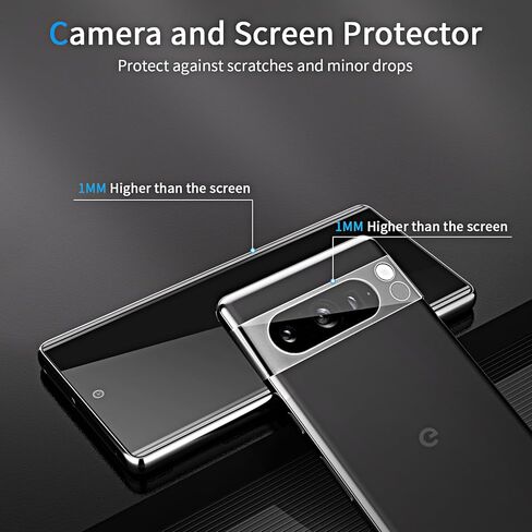 2+2 Pack Privacy Screen Protector for Google Pixel 9 Pro XL, Privacy Tempered Glass Screen Protector and Camera Lens Protector [Easy Installation] in Kuwait