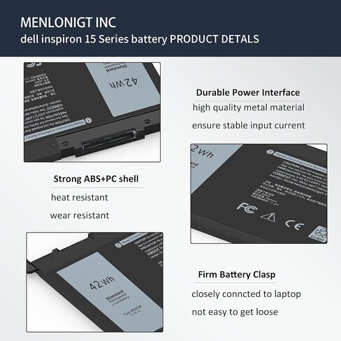 بطارية 15.2V 56Wh 33YDH لأجهزة Dell Inspiron 17 7000 7773 7779 7778 7786 2 في 1 15 7577 G3 3579 3779 G5 5587 G7 7588 خط العرض 13 3380 14 3490 3590 3580 3400 3500 فوسترو 7580 PVHT1 P30E P30E001 081PF3 in Kuwait