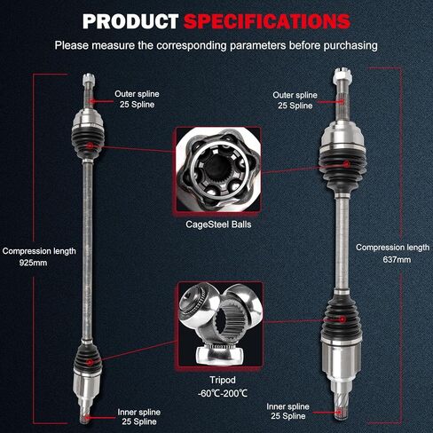 cciyu 66-6414 66-6413 Front Left & Right CV Axle Shaft Assembly For Nissan For Versa 2012-2018 For Nissan For Versa Note 2014-2019 FWD in Saudi Arabia