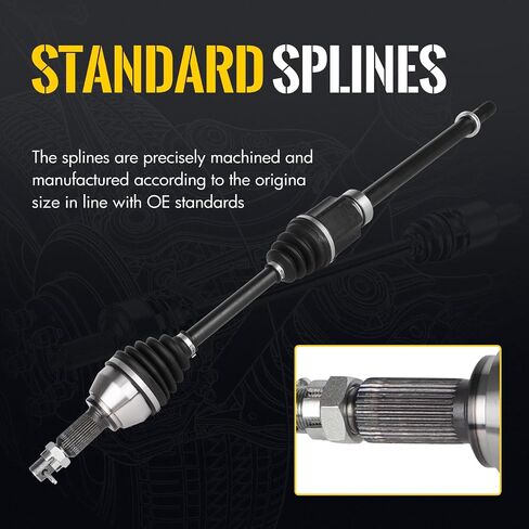 KUSATEC CV Axle Shaft Assembly Compatible with Nissan Altima 2013 2014 2015 2016 2017 2018, Front Right side, 2.5L L4, Replace# 66-6431 in Saudi Arabia