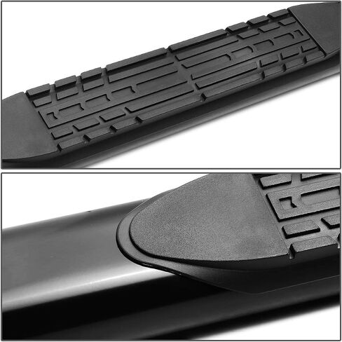 Auto Dynasty Flat Running Boards Compatible with 2004-2014 Ford F150 SuperCrew Cab, Stainless Steel Side Step Rail Nerf Bars, 5" Step Bars, Black Powdercoated in Saudi Arabia