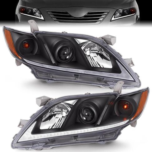 ELH LED DRL Headlight Assembly Fit for 2007-2009 07-09 Camry 07 08 09 Toyota Camry Headlamp Replacement Passenger and Driver Side (LED DRL) in Kuwait