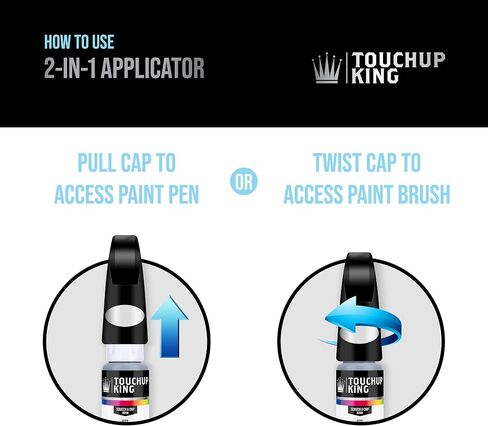 Touch Up King Paint Pen Brush Made for Yamaha Marine Outboard Bluish Gray Metallic, 0.75 Fl Oz, Sublime in Saudi Arabia