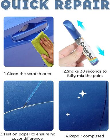 Car Paint Scratch Repair,Car Accessories Easy Repair Touch Up Paint Pen,Touch Up Paint for Cars,Car Scratch Remover for Deep Scratches,Used to Remove Coatings and Repair Car Scratches (Silver) in Kuwait