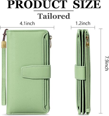 محافظ للنساء حامل بطاقة الائتمان مع RFID حظر المعصم السعة الكبيرة in Kuwait