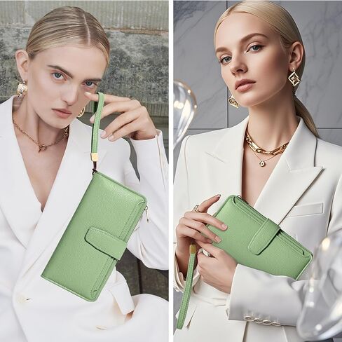 محافظ للنساء حامل بطاقة الائتمان مع RFID حظر المعصم السعة الكبيرة in Kuwait