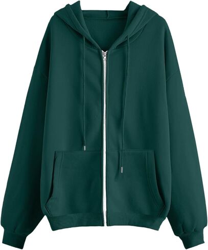 Hoodies zipper for Women 2025 العصرية طويلة الأكمام ذات الحجم الكبير تمرين الخريف الخريف الشتاء السترات المغطاة بعدم الرسوم in Kuwait