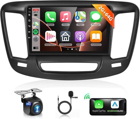 راديو ستيريو للسيارة 8 Core 4G 64G لكرايسلر 200 200C 200S 2015-2019 مع Carplay اللاسلكي/Android Auto/DSP/46EQ/9 بوصة 1280x720P IPS شاشة تعمل باللمس/GPS/BT5.0/WiFi/4G/MirrorLink/كاميرا احتياطية in Saudi Arabia