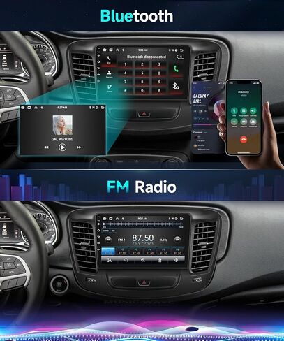راديو ستيريو للسيارة 8 Core 4G 64G لكرايسلر 200 200C 200S 2015-2019 مع Carplay اللاسلكي/Android Auto/DSP/46EQ/9 بوصة 1280x720P IPS شاشة تعمل باللمس/GPS/BT5.0/WiFi/4G/MirrorLink/كاميرا احتياطية in Saudi Arabia