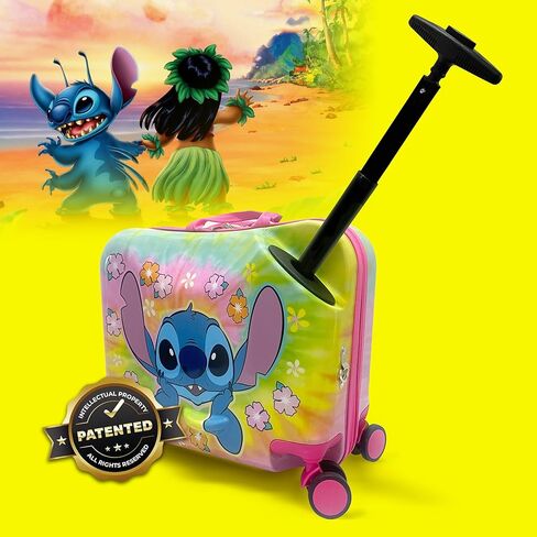 Disney Princess Ride on Abcase for Kids ، 18 '' 'Lugg-on Luggage with Wheels ، و Trolley Strailder Corder Light in Kuwait