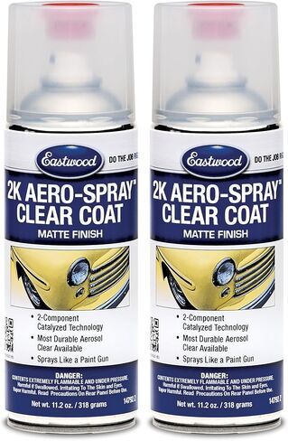 Eastwood 2K Aerospray Automotive Pray Paint Matte Clear Coat | 11.2 أوقية Aerosol | 1 حزمة in Saudi Arabia