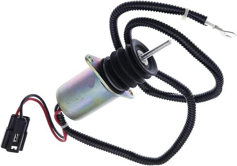 Fuel Shutoff Solenoid 12V AM124377 AM124379 AM102863 Compatible with John Deere Tractor 655 755 756 855 856 955 Skid Steer Loader 375 570 575 675 675B 3375 4475 5575 6675 7775 in Saudi Arabia
